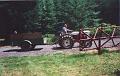 Daughter Amanda driving tractor